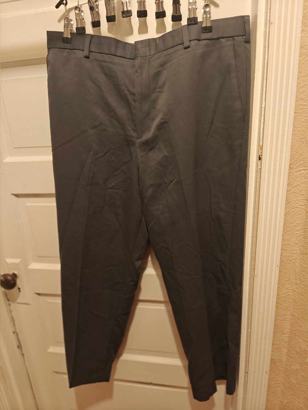 Dockers Golf Men's Solid Dark Green Golf Pants Flat Front Pockets W38 L29